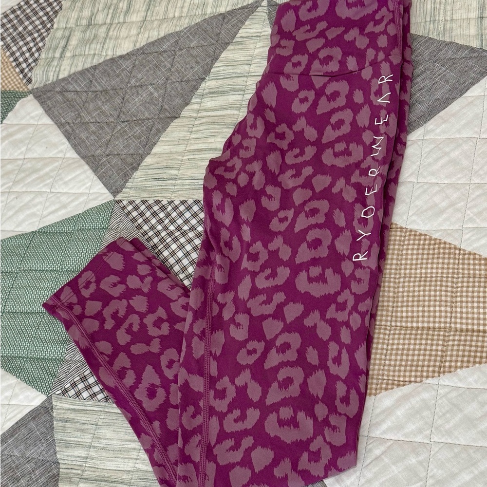 Ryderwear Magenta Animal Print Leggings